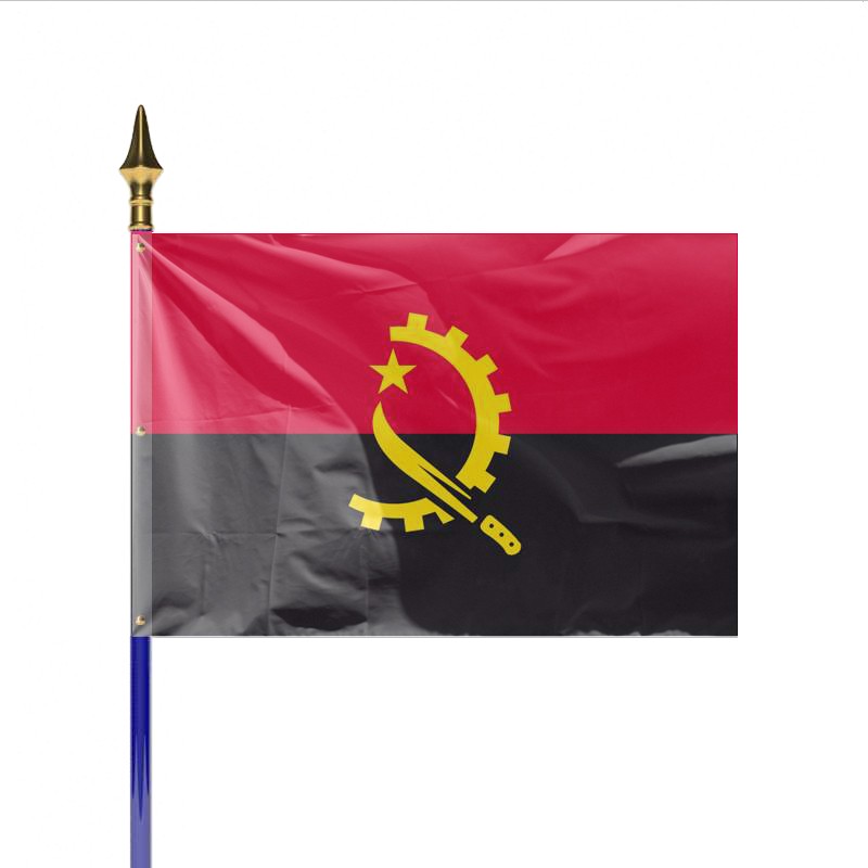 Drapeau de table Angola, petit drapeau 
